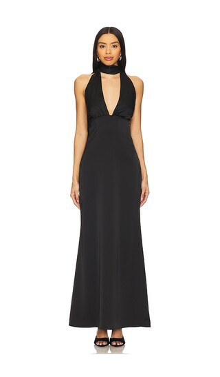 superdown Bethany Halter Gown in Black. | Revolve Clothing (Global)