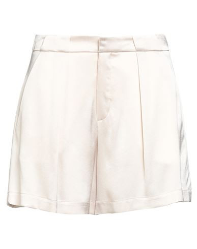 Alysi Chocolat Woman Shorts & Bermuda Shorts Cream Size 0 Acetate, Viscose | YOOX (US)