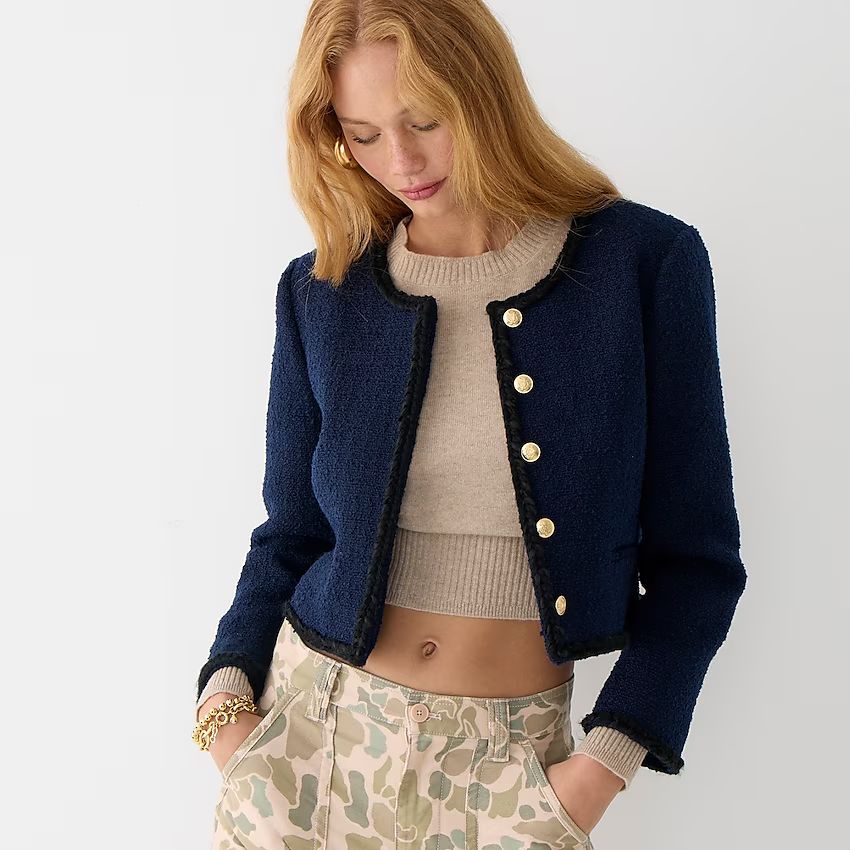 Louisa lady jacket in maritime tweed | J.Crew US