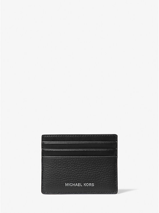 Cooper Pebbled Leather Tall Card Case | Michael Kors CA