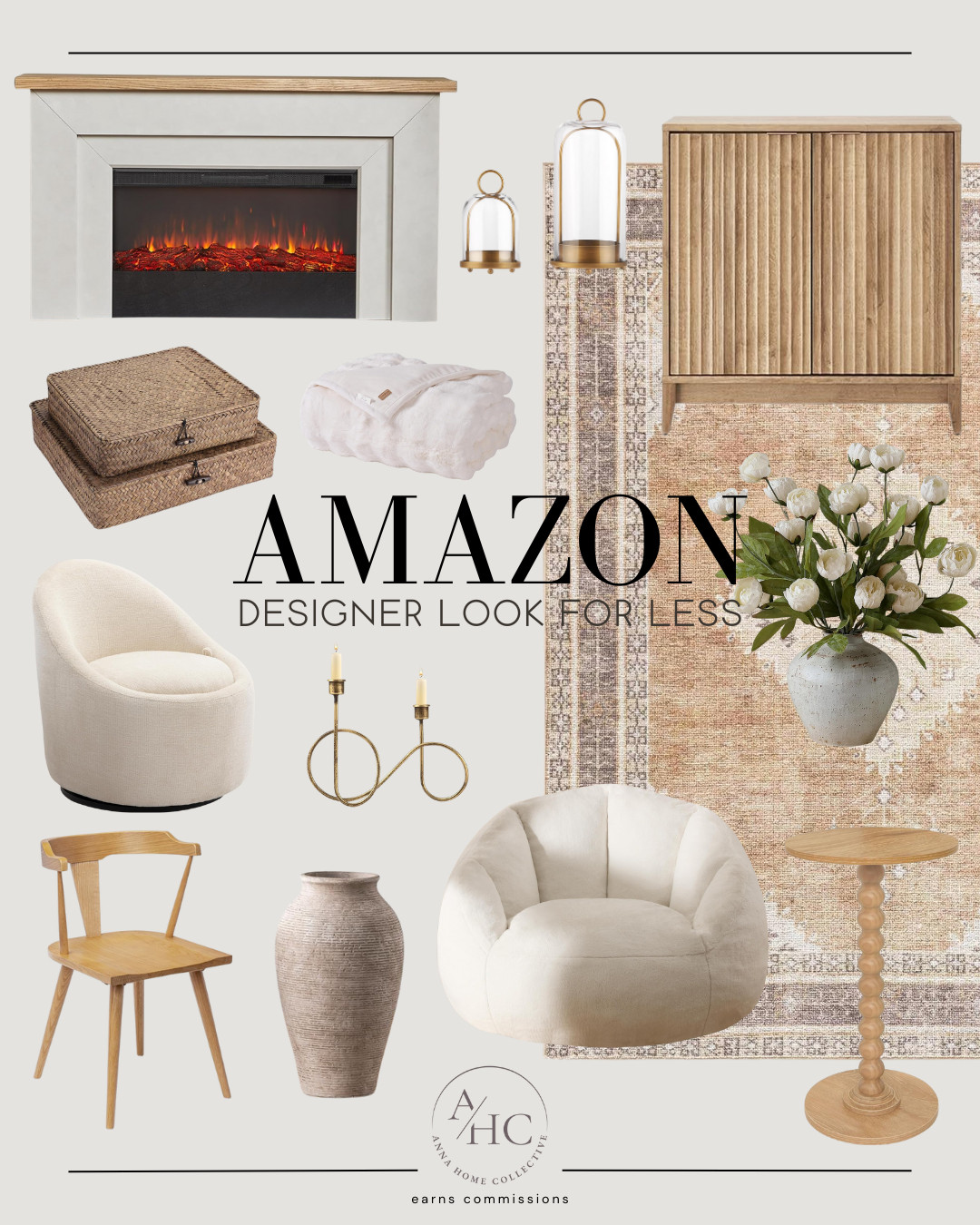  Designer look for less is always the goal! I pulled together my favorite cozy, neutral Amazon home finds that make any space feel warm and elevated without the high price tag. Perfect for refreshing your living room, bedroom, or any cozy corner this season.

// Amazon, Amazon Finds, Designer Looks, Designer Looks For Less, Home Designer Looks For Less, Amazon Home, Amazon Home Finds, Amazon Home Decor, Amazon Home Decor Finds, Amazon Home Decor Must Haves, Cozy Home, Cozy Home Decor, Amazon Home Must Haves, Amazon Home Essentials, Area Rug, Electric Fireplace, Candle Holder , Storage Cabinet, Rattan Box, Faux Peonies, Accent Chair, Dining Chair, Ceramic Vase, Flower Vase, Bean Bag Chair, Small Side Table, Throw Blanket                       

 #LTKSeasonal #LTKHome #LTKFindsUnder100
