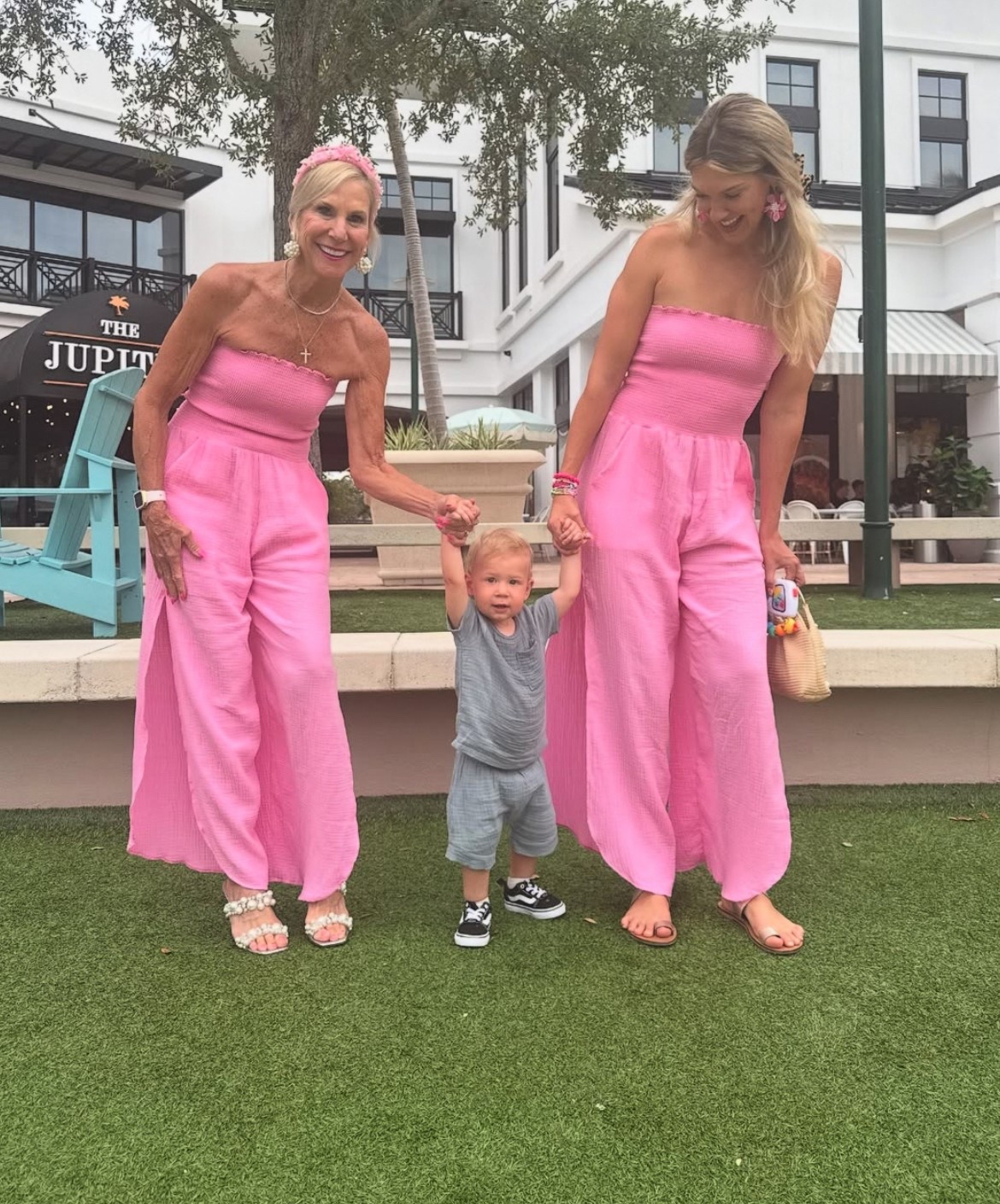 Twinning in our pink jumpsuits!

#LTKTravel #LTKStyleTip #LTKSeasonal