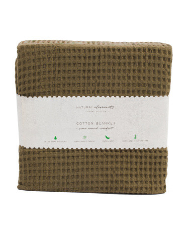 Cotton Waffle Blanket | TJ Maxx