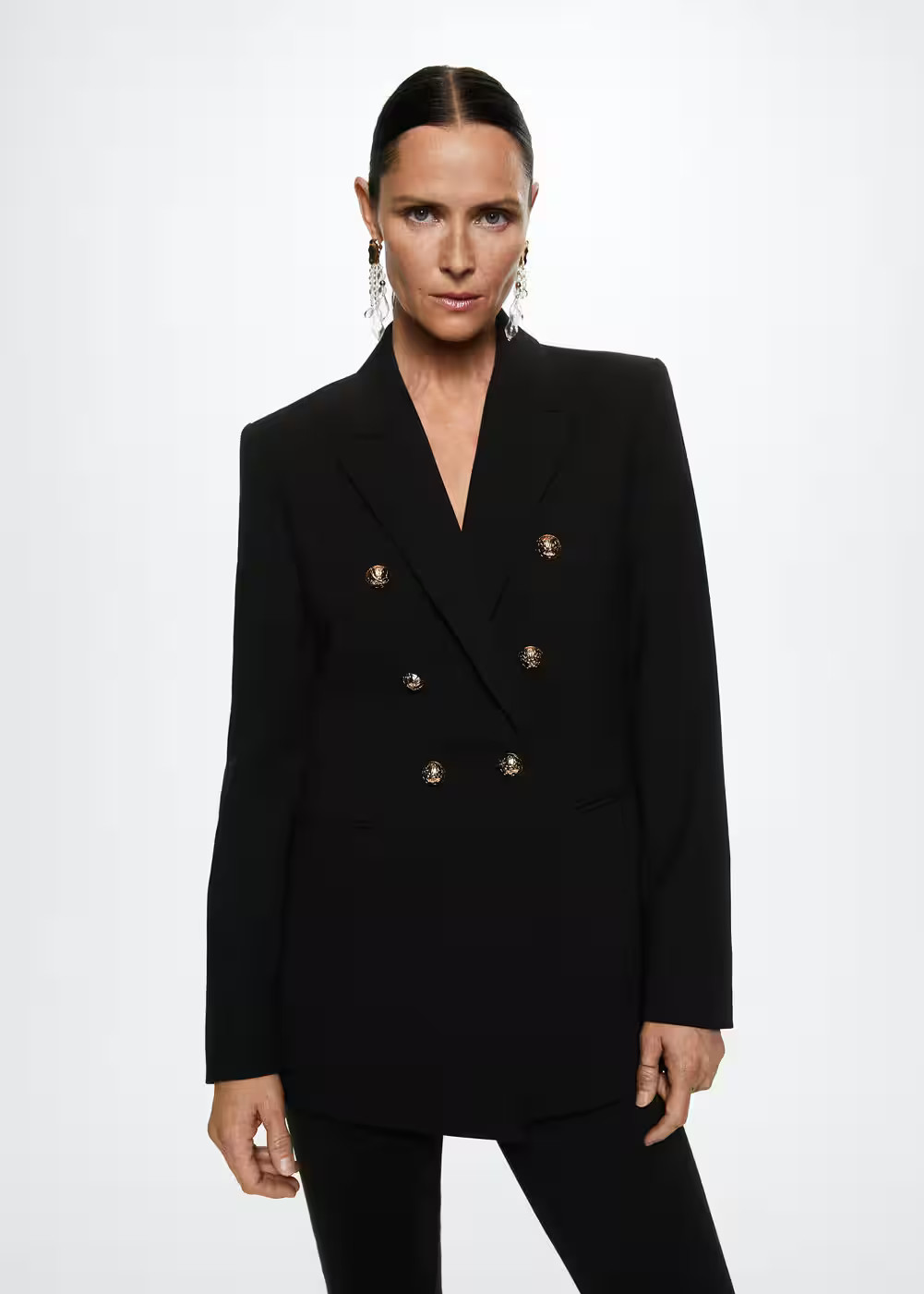 Veste double boutonnage -  Femme | Mango France | MANGO (FR)