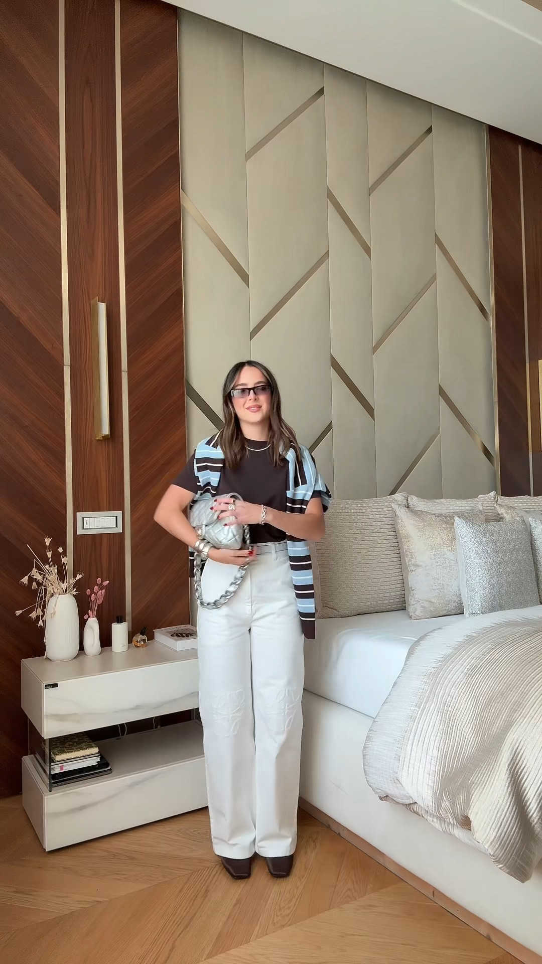 Look de hoy 🩵🤎🤍
