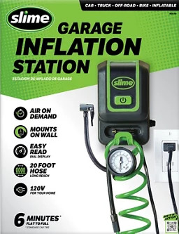 Slime 120V Garage Inflation Station for Easy On Demand Air with 20 ft. Coil Hose | Tractor Supply