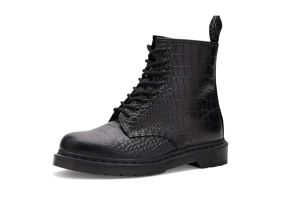 Dr. Martens 1460 Croco Women's Boots Black : UK 9 (US Women's 11) M, Leather | Zappos
