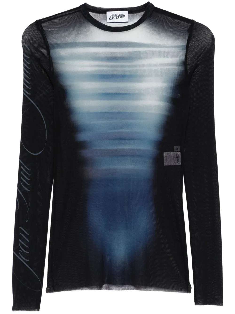 Jean Paul Gaultier Le Male-print  Mesh Top  | Blue | FARFETCH AU | Farfetch Global