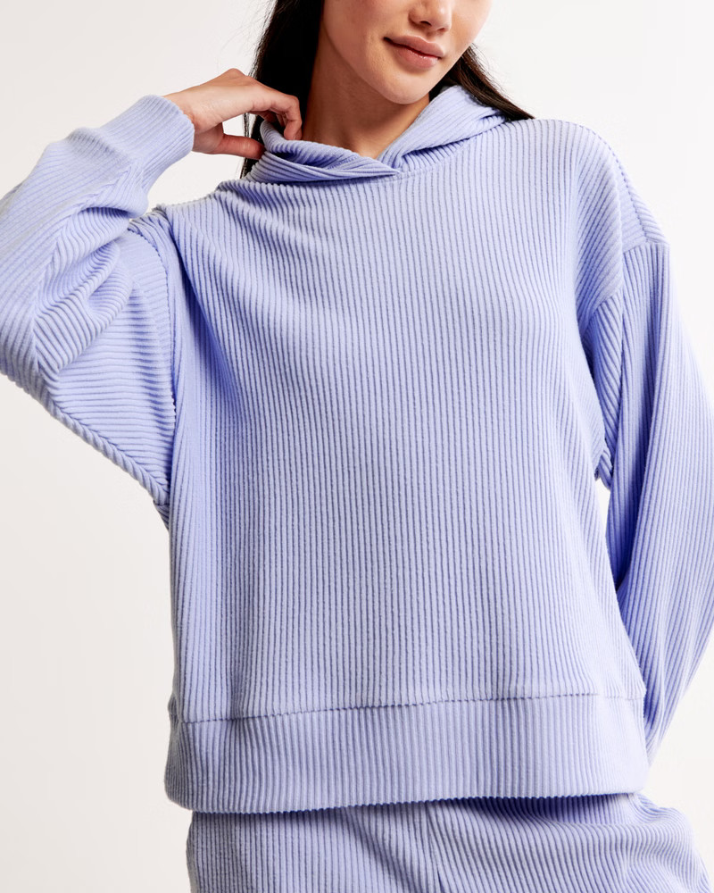 Lounge Cozy Rib Hoodie | Abercrombie & Fitch (US)
