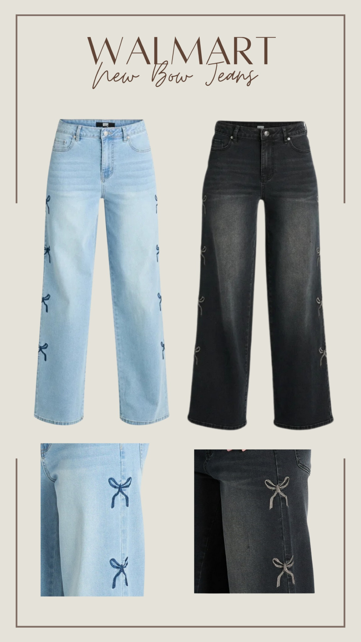 Omg!!! New bow jeans 😍