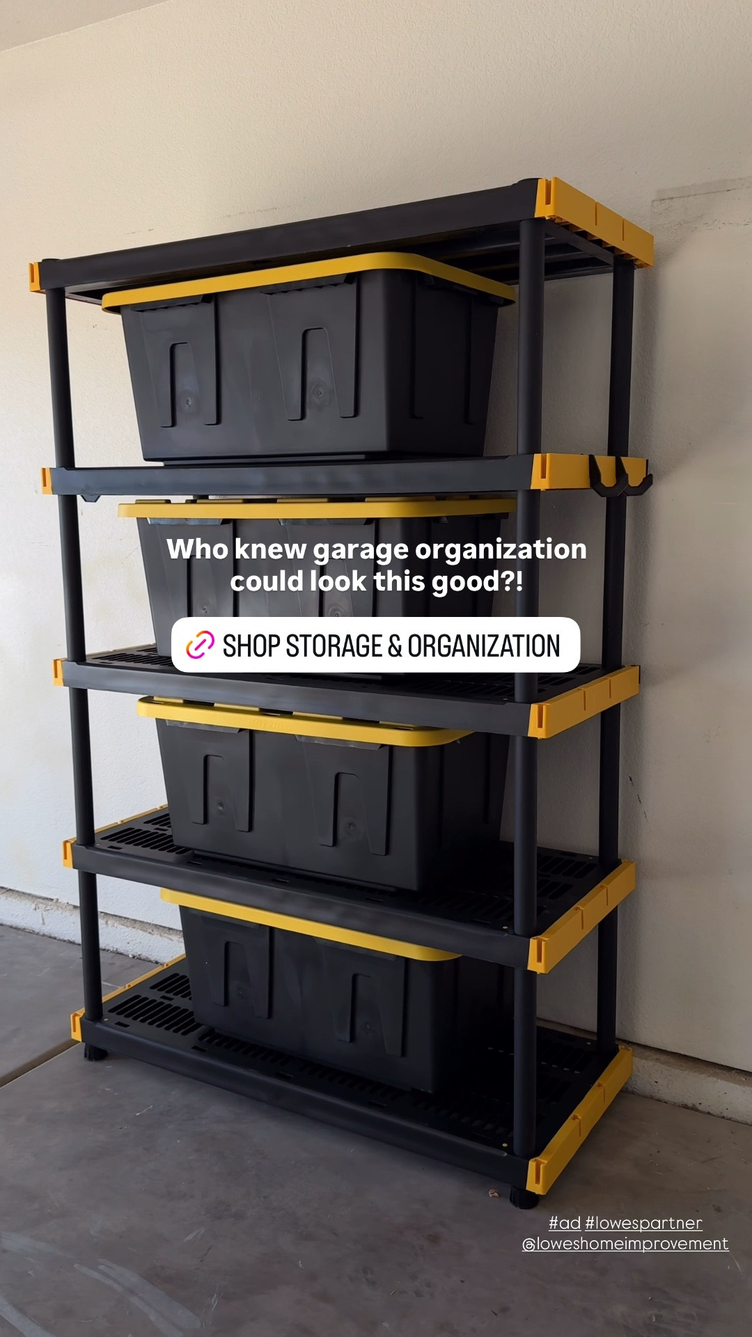 POV: finally getting the garage under control.
These heavy-duty Commander shelves + 27-gallon storage totes are the easiest way to tackle
all the random garage clutter. Snaps together quickly, no tools needed, and instantly gives
everything a home.
★ Linked the exact 48" freestanding shelving unit and all the Commander storage bins I used.
Shop my garage organization essentials!
#ad #LowesPartner #garageorganization #storage #organization


#LTKHome #LTKFindsUnder100 #LTKdayinmylife