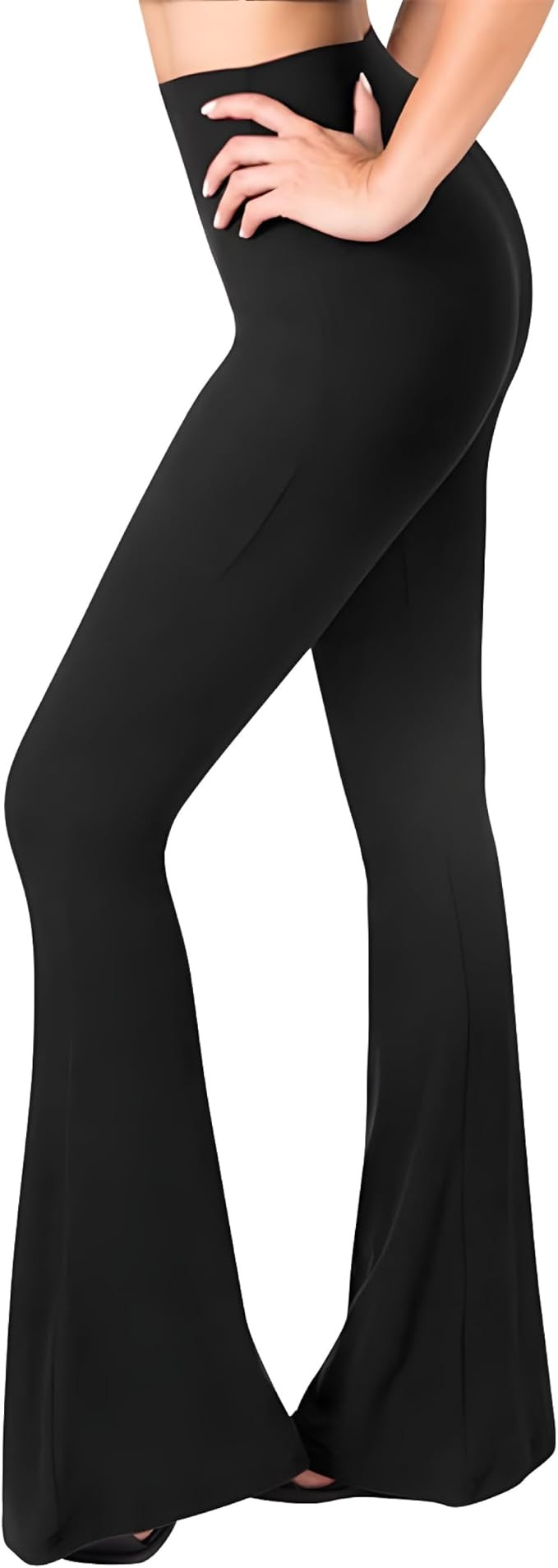 SATINA High Waisted Flare Leggings for Women - Yoga Pants for Women - Buttery Soft Bell Bottom Pa... | Amazon (US)