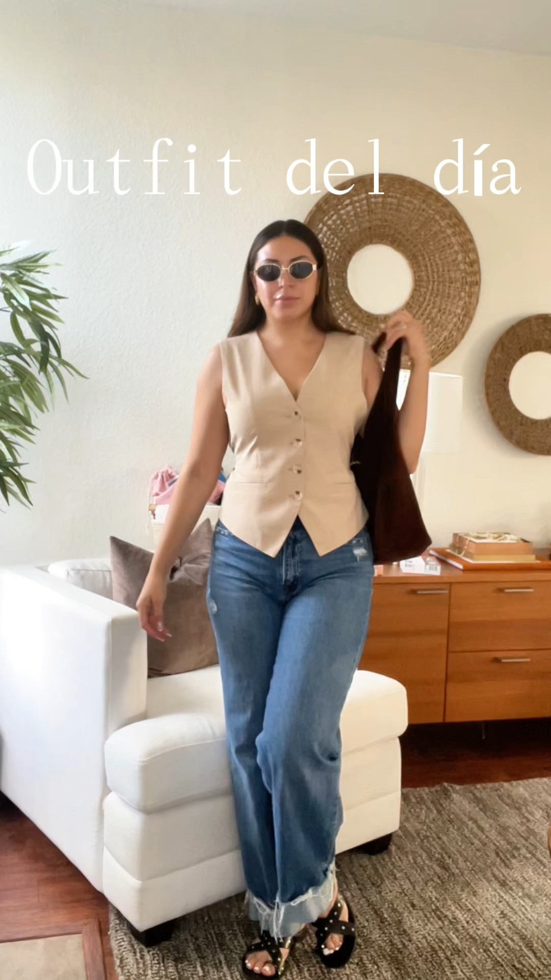 Fall transitional outfit 🩷✨ love these jeans! Están súper cómodos 

#LTKSeasonal #LTKTall #LTKSaleAlert