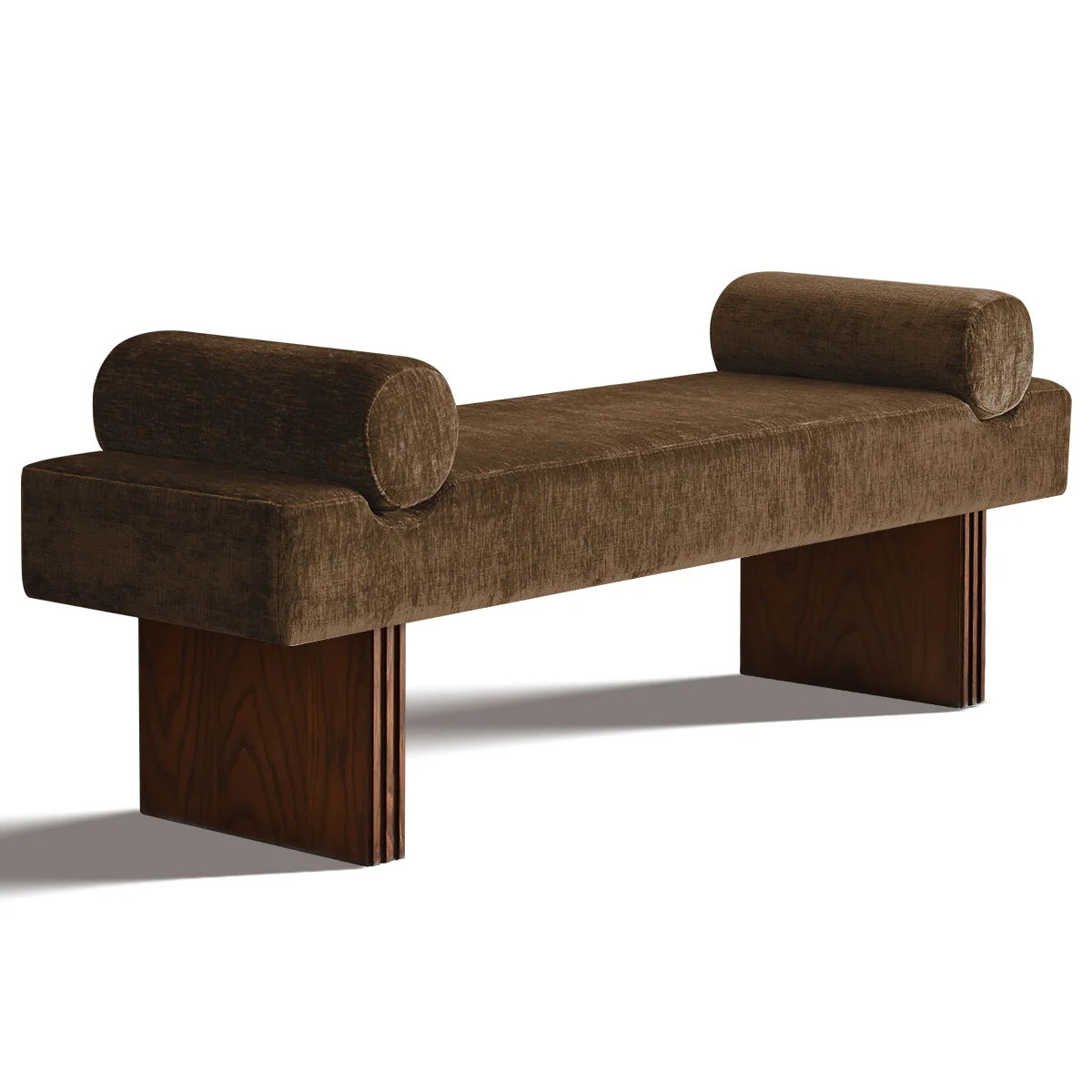 60" W Chenille Upholstered Bench | Wayfair North America