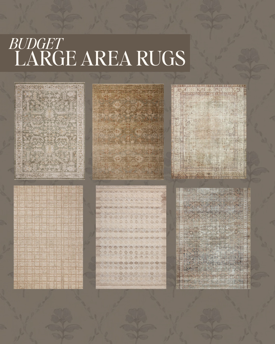 if youre needing an area rug 9x12 or bigger and want an affordable option, these are great!!  

 