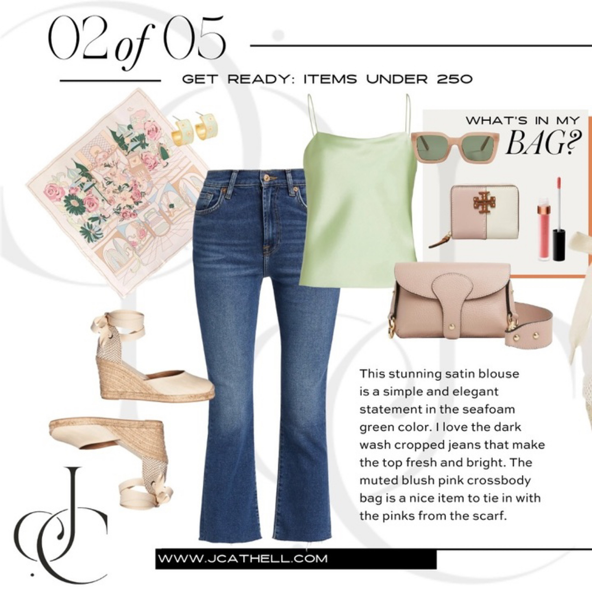 I love the colors of this Wolf & Badger scarf and how the green tank from Saks compliments this print.

#LTKitbag #LTKstyletip #LTKshoecrush