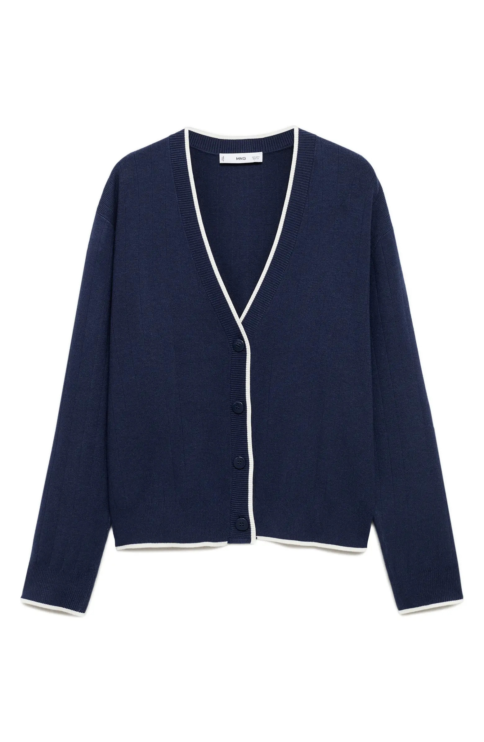 Tipped Relaxed Cardigan | Nordstrom