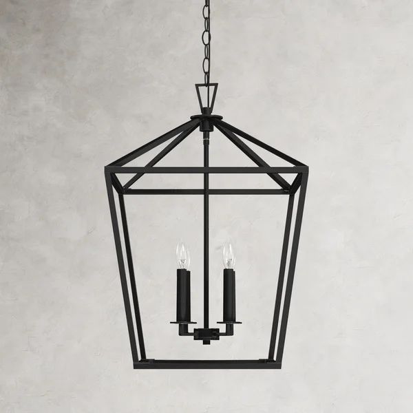 Hastings 4 - Light Lantern Geometric Chandelier | Wayfair North America