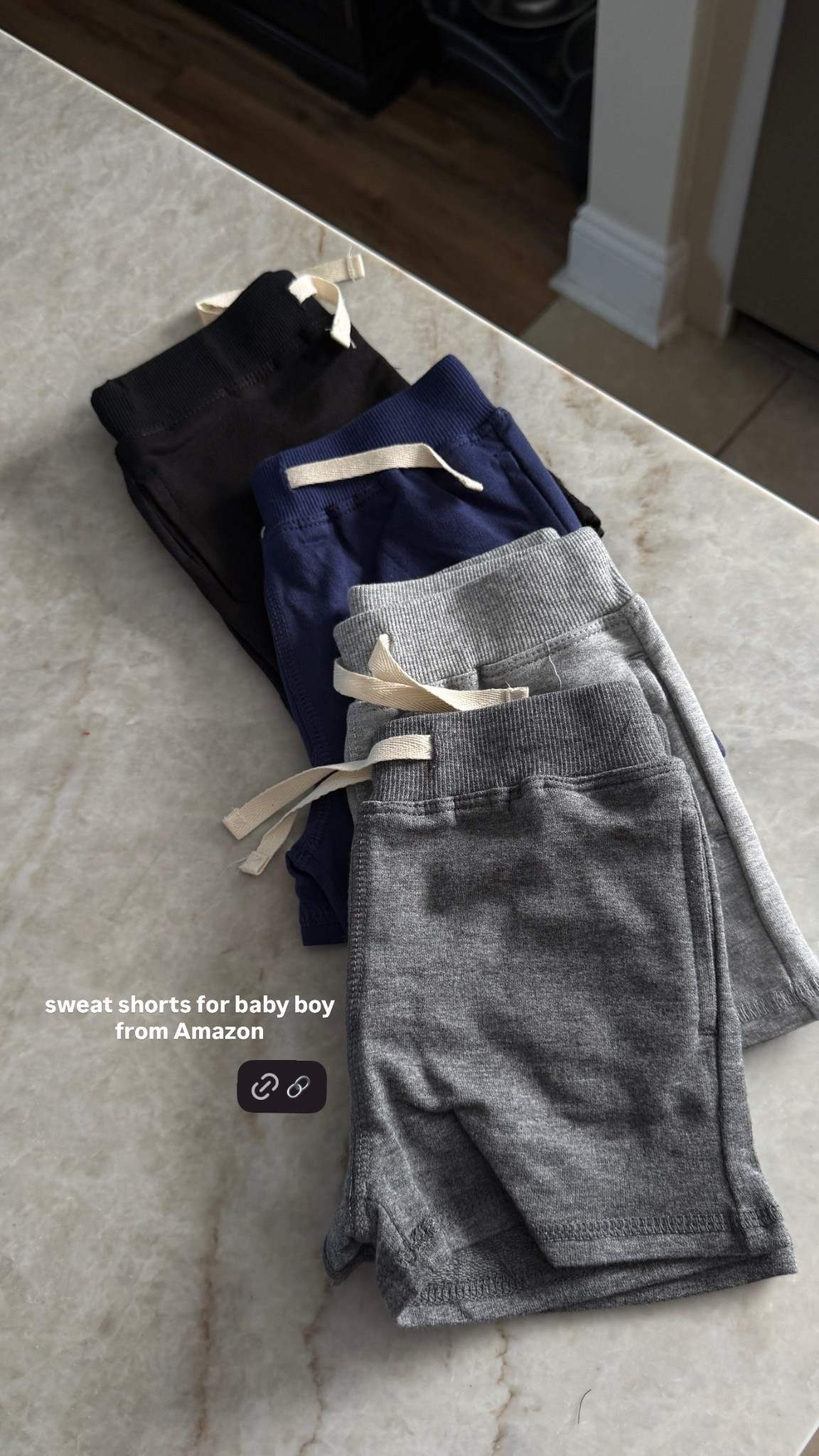 sweat shorts for baby boy  from Amazon