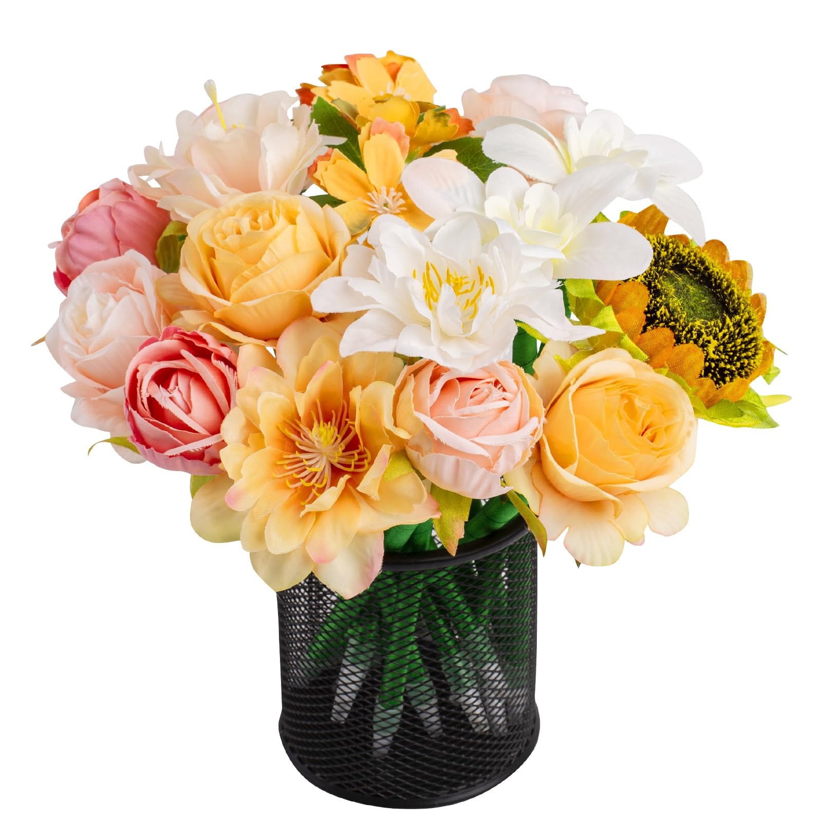 Leery Flower Pens, 15 Pieces Valentine Artificial Rose BallPoint Pens Mixed Floral Pens Gel Ink P... | Amazon (US)