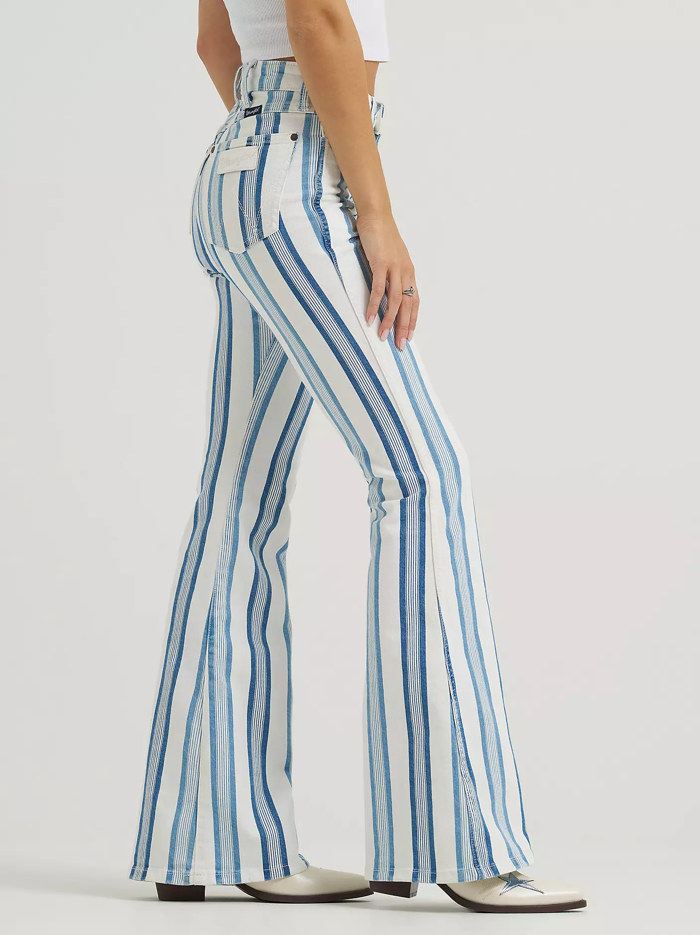 Women's Wrangler Retro® Striped Bailey High Rise Flare Jean | Wrangler