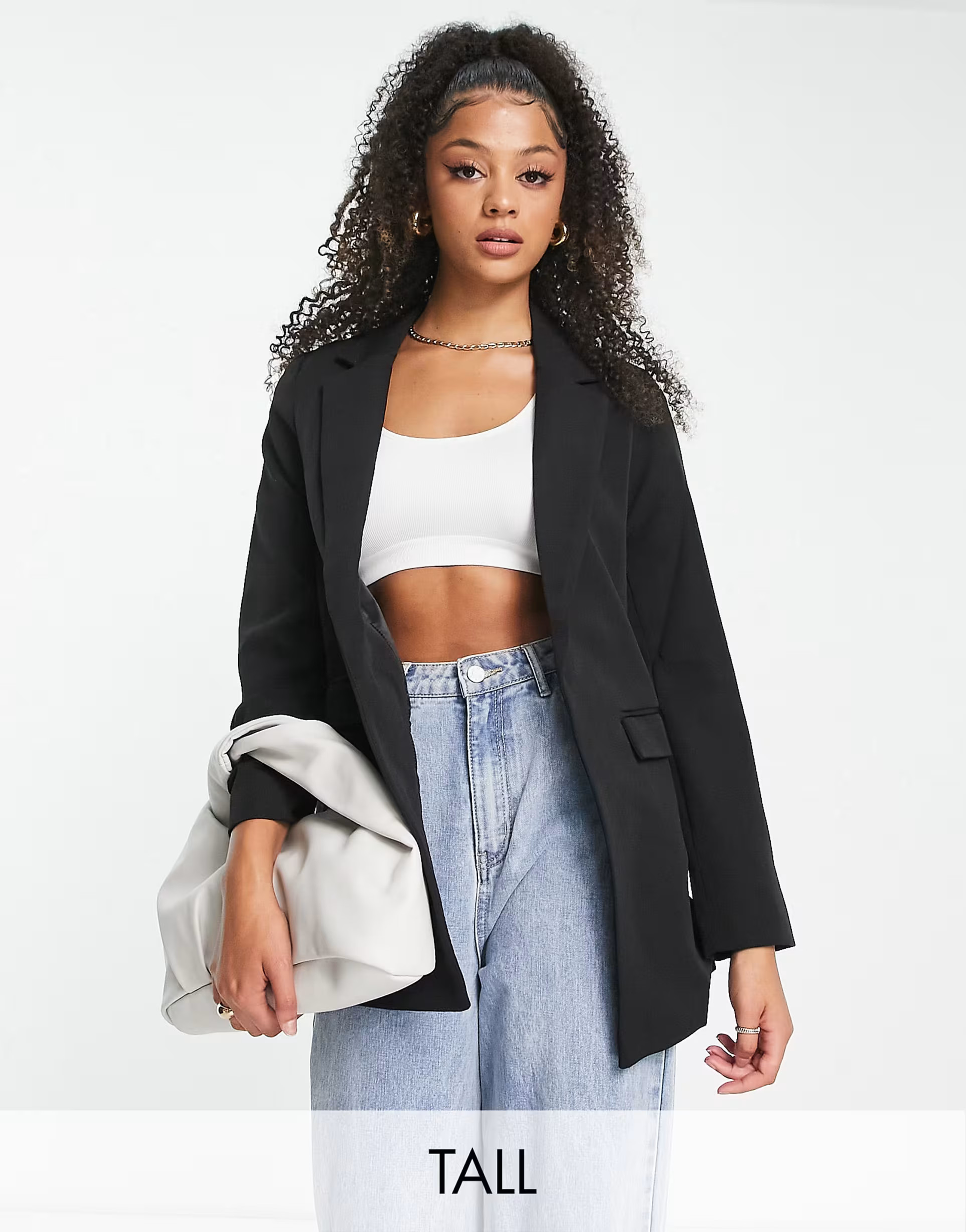 › New Look Tall boyfriend blazer in black | ASOS (Global)