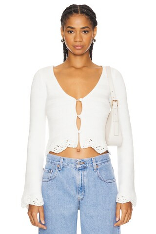 LPA Heidi Cardigan in White from Revolve.com | Revolve Clothing (Global)