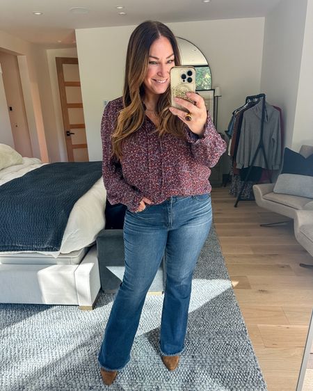Casual Fall Outfit 
Use code RYANNE10 for 10% off Gibsonlook items

Fit tips: Top L, tts // Jeans 12, tts

Casual outfit, Blouse, Jeans, Booties, Fall outfit, Outfit inspiration 

#LTKHoliday #LTKSeasonal #LTKmidsize