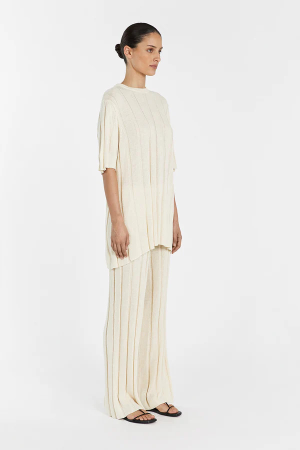 EMERY CREAM OVERSIZED TEE | DISSH