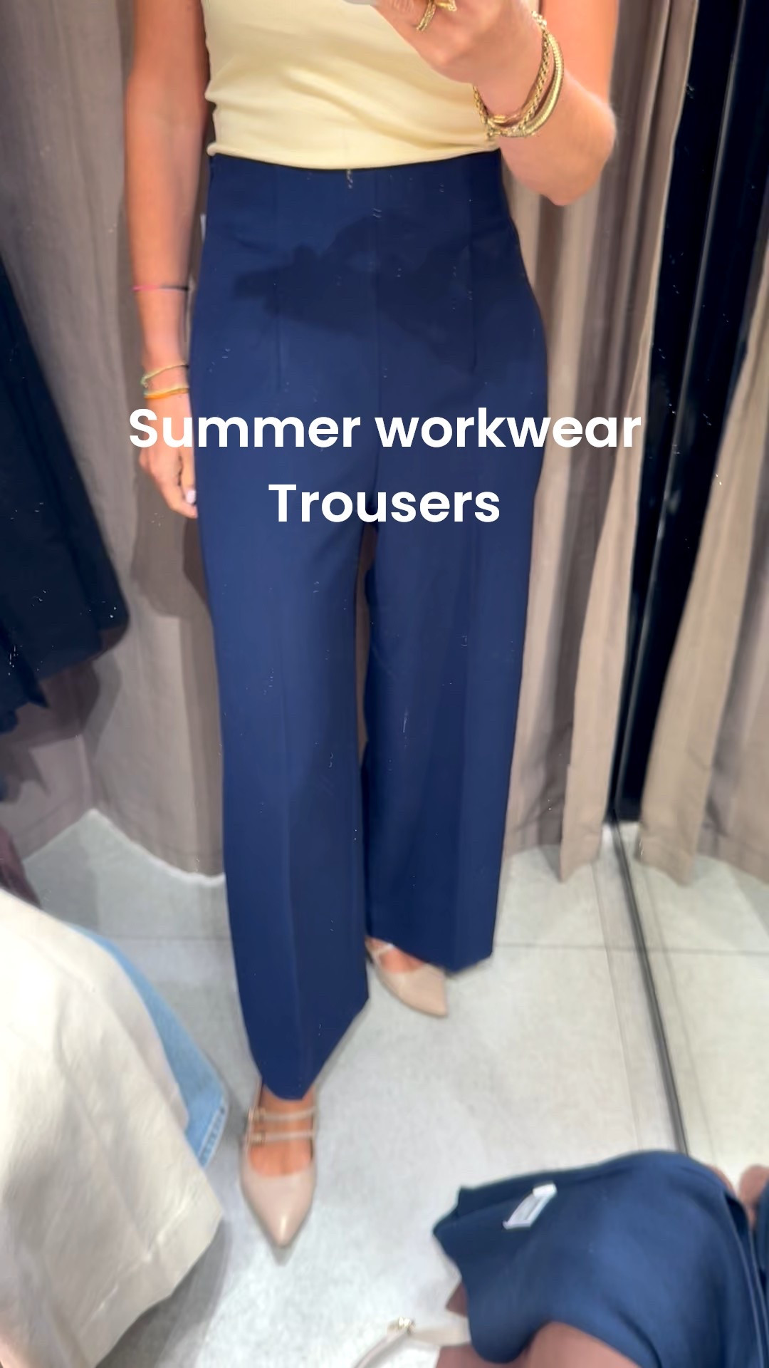 Cropped wide leg trousers - perfect for summer work outfits 

Wearing xs - I would shorten these to show a little more ankle as I am 5ft 2. They will be a cropped length if you’re taller!

Also in black and cream 

Wear with a fitted boot underneath as we move into autumn/winterr

#LTKsummer #LTKautumn #LTKworkwear