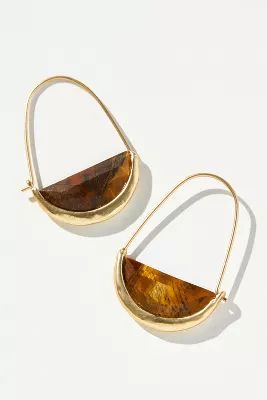 Cosmic Half Moon Hoop Earrings | Anthropologie (US)