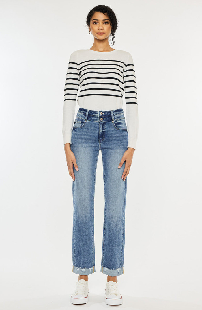 KanCan Kianna Essentials High Rise Slim Straight Leg Jeans | Nordstrom | Nordstrom