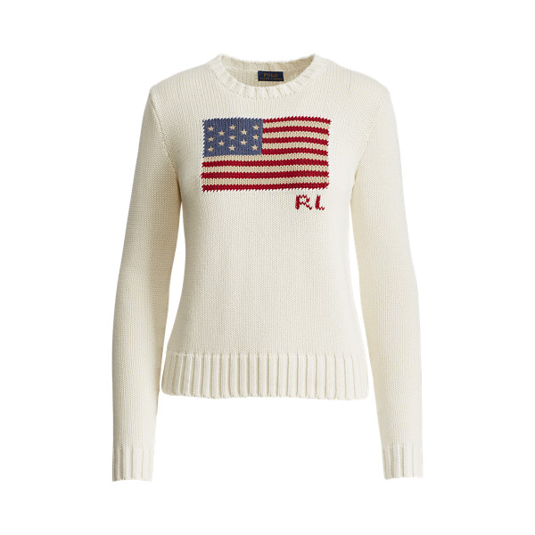 Flag Cotton Crewneck Jumper | Ralph Lauren (UK)