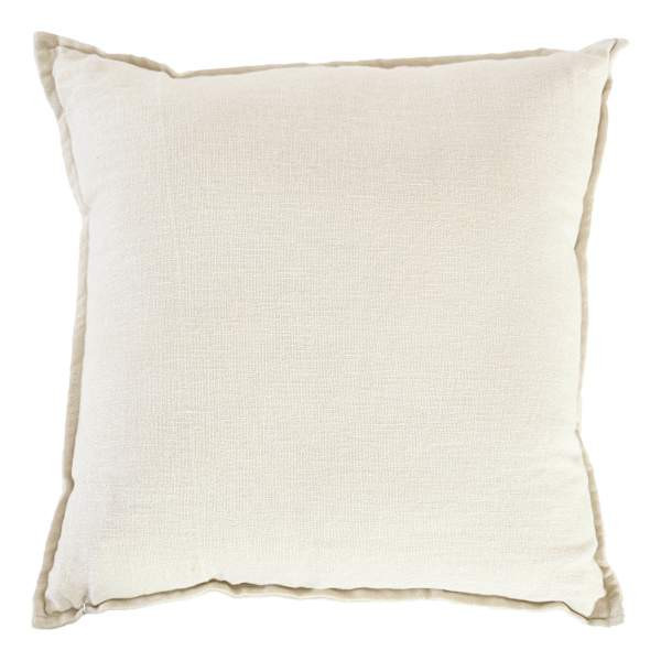 Neutral Linen Throw Pillow With Flange, 20", sold by At Home | At Home