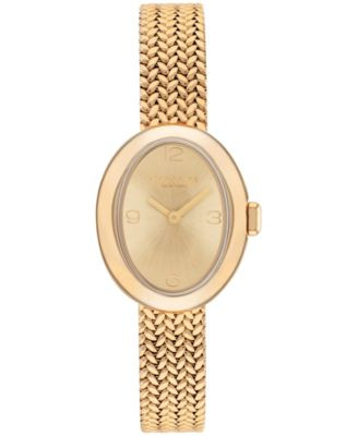 Women's Sammy Gold Tone Stainless Steel Mesh Bracelet Watch, 22.5mm | Macy's