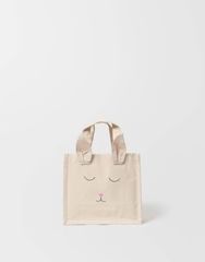 Canvas Bunny Tote - Pink | The Little Market