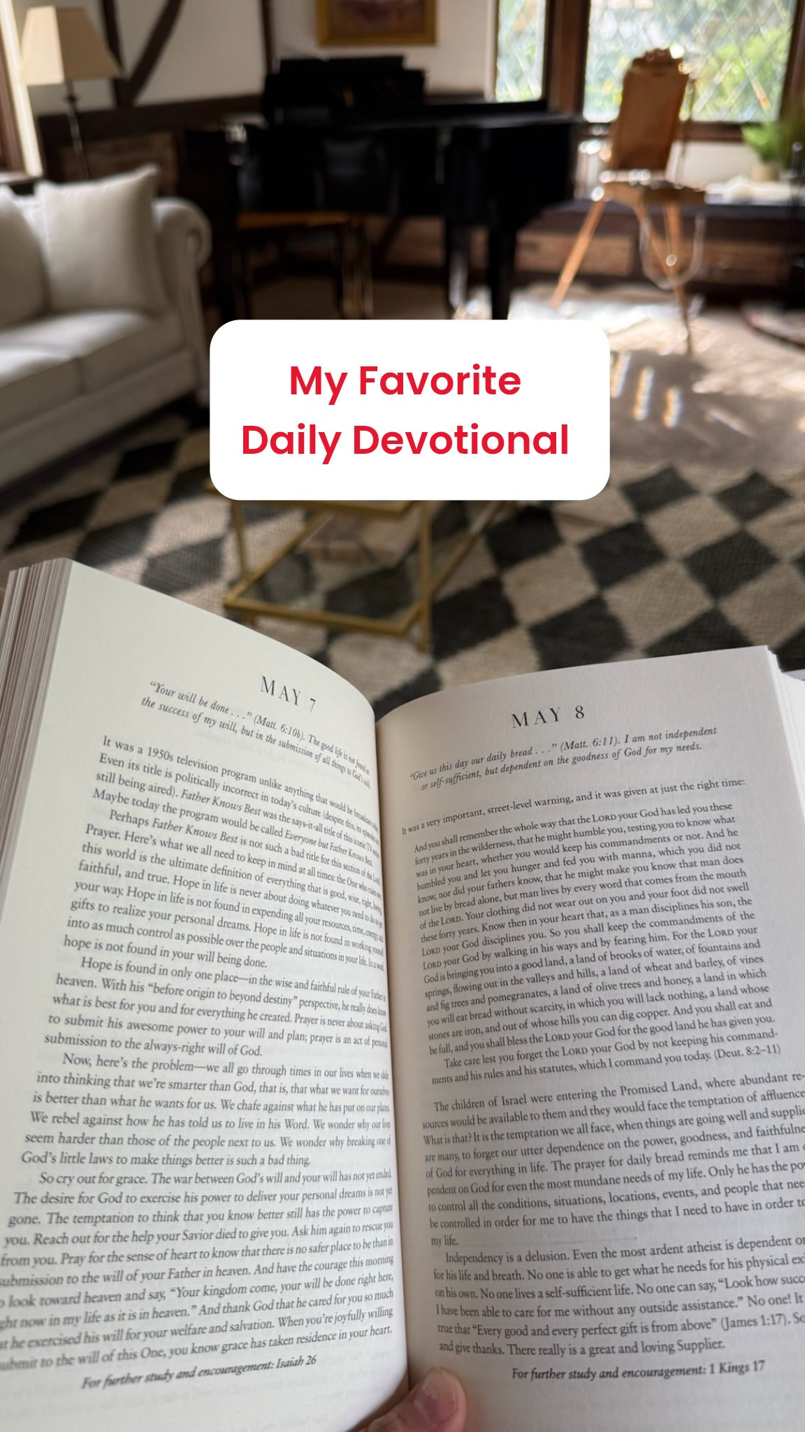 My favorite devotional that has helpful Bible passages to read alongside it. I’ve gifted this to so many friends! They also have a teen version!