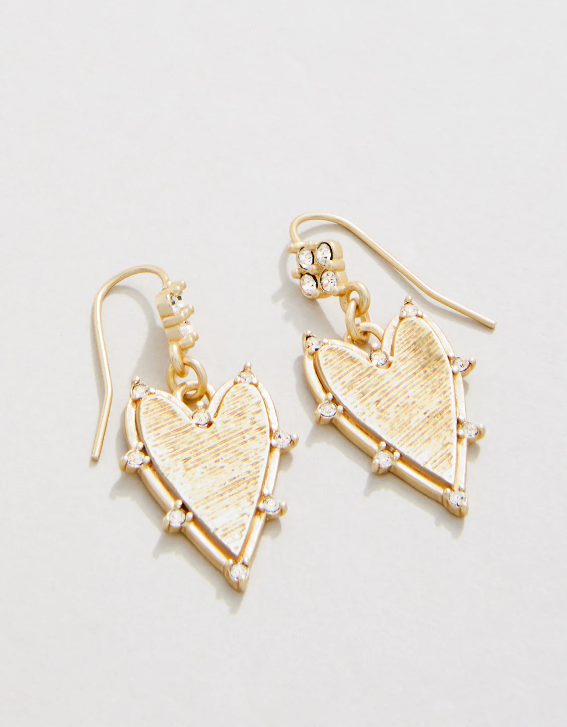 Noble Heart Earrings Crystal | Spartina 449