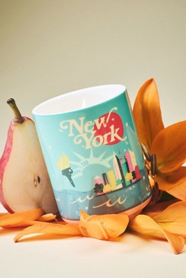 Daniella Manini x Anthropologie New York Fruity Salted Pear & Lily Ceramic Boxed Candle | Anthropologie (US)