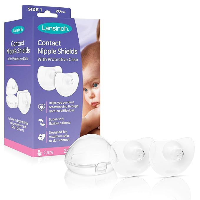 Lansinoh Nipple Shield for Breastfeeding, 2ct 20 Milimeter | Amazon (US)