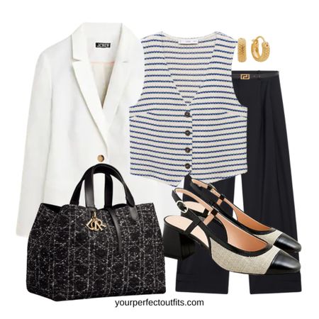 Chic and elegant workwear with a white blazer 
Spring outfits for office 

#LTKfindsunder100 #LTKworkwear #LTKxMadewell
