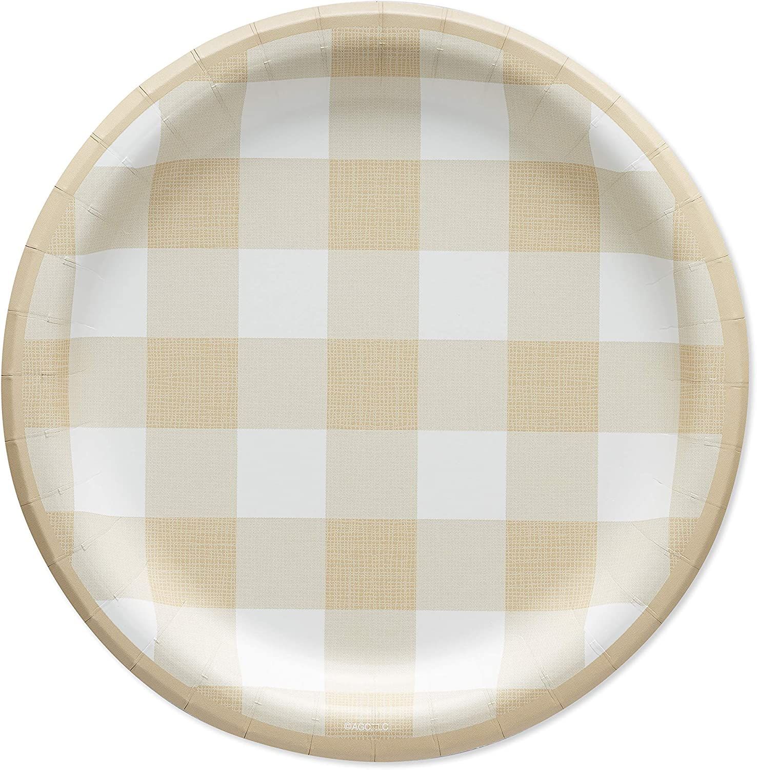 American Greetings Thanksgiving Party Supplies, Plaid Paper Dessert Plates (36-Count) | Amazon (US)