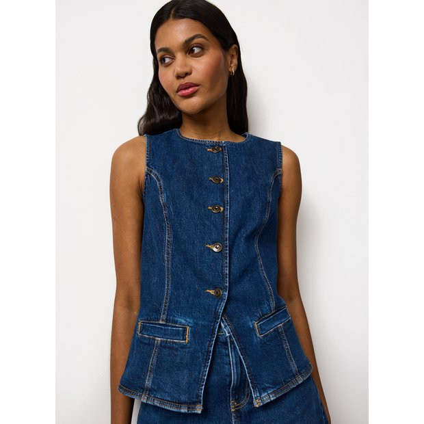 Buy Dark Denim Co-ord Waistcoat 14 | Co-ords | Tu | Tu Clothing