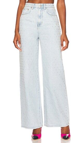 Mckensie High Rise Extra Wide Leg in Hollywood Embellish | Revolve Clothing (Global)