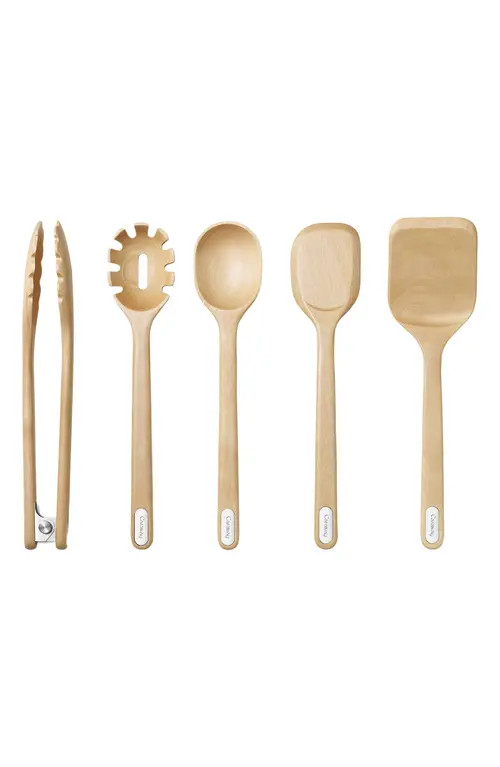 CARAWAY 5-Piece Birch Kitchen Utensil Set in Brown at Nordstrom | Nordstrom