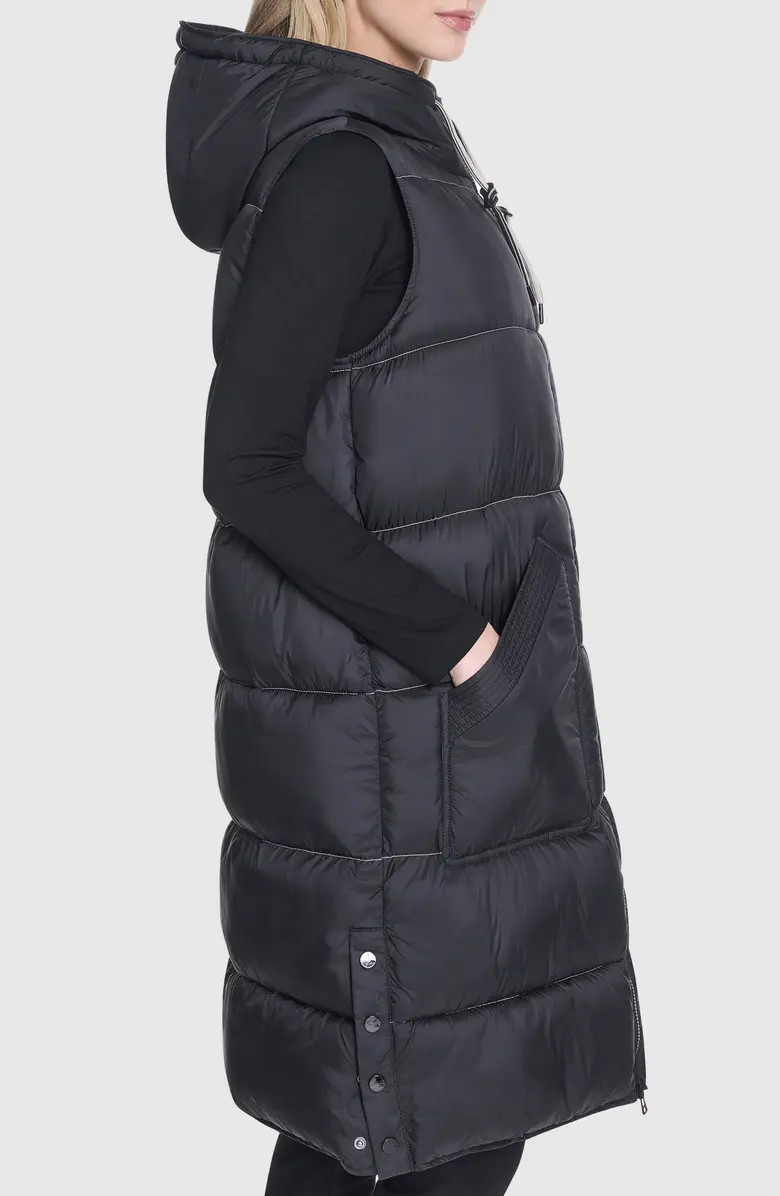Andrew Marc Kerr Hooded Longline Puffer Vest | Nordstromrack | Nordstrom Rack