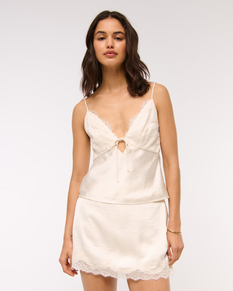 Women's The A&F Bella Tie-Front Cami | Women's Tops | Abercrombie.com | Abercrombie & Fitch (US)