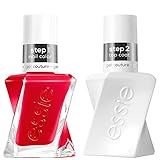 Essie Gel Couture Longwear Nail Polish + Top Coat Kit, Scarlet Red Nail Polish, Rock The Runway + To | Amazon (US)