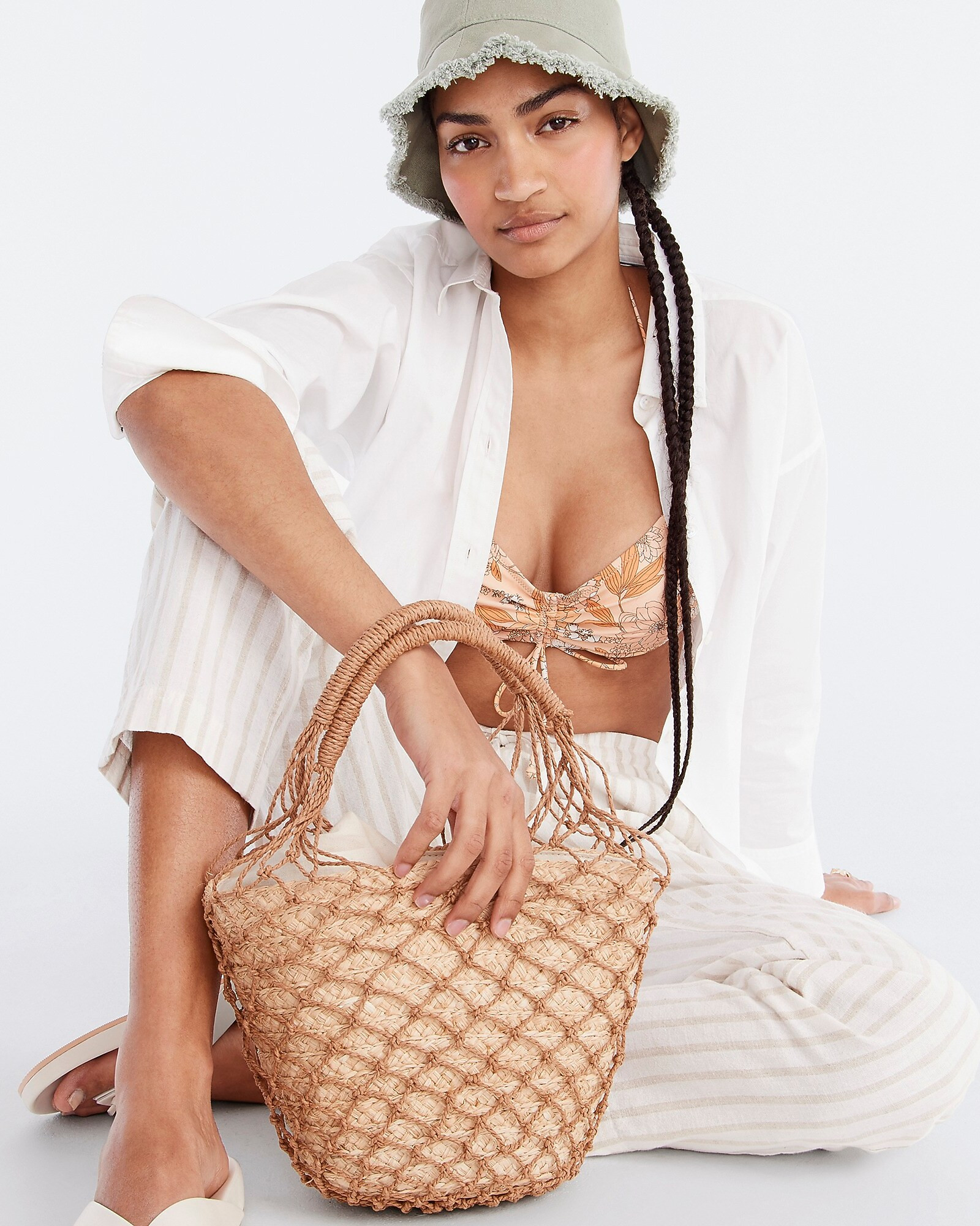 Sedona basket bag in straw | J. Crew US