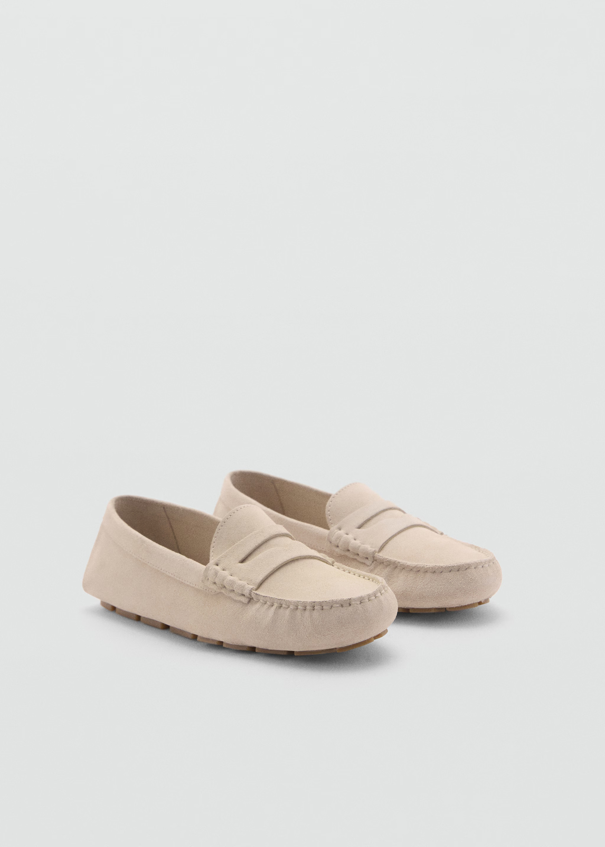 Suede leather loafers - Women | MANGO USA | Mango (US/MX/AU)